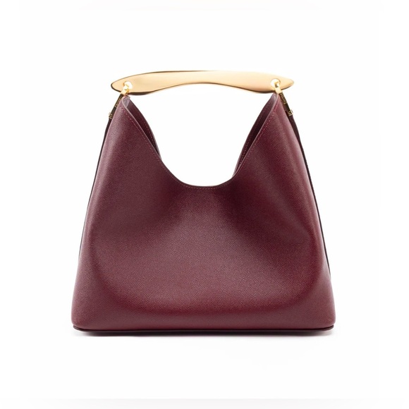 Elleme Handbags - Elleme Boomerang Caviar Leather Burgundy brand new